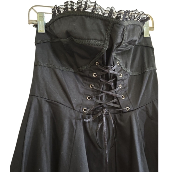 NWT Hearts & Roses UK Bustier Cocktail Dress 50s Pinup Rockabilly Retro Punk - Picture 5 of 11